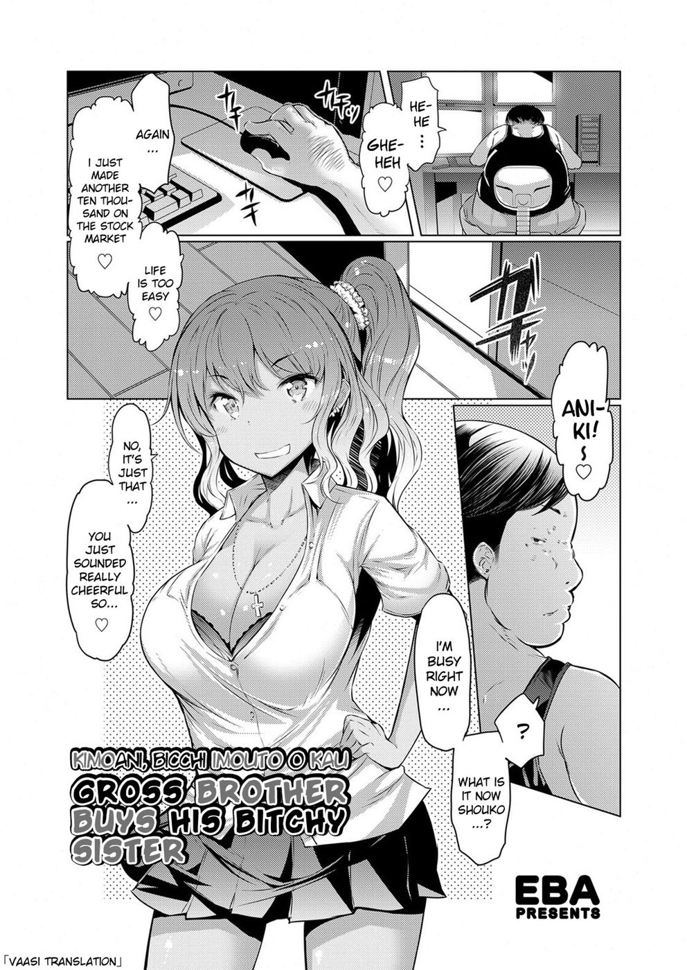Hentai Manga Comic-Kimoani, Bitch Imouto wo Kau-Read-1